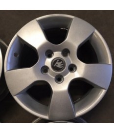 ALU KOLA BAZAR - SKODA OCTAVIA II 6,5X15 ET50 5X112 NB57.1 ORIG. 1Z0601025 DOBRÝ STAV!