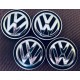 Středové pokličky kol/kryty nábojů kol orig. VW Volkswagen 6C0 601 171 cca 56 mm černá/chrom použité zánovní