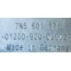Středové pokličky kol/kryty nábojů kol orig. Seat 7N5 601 171 cca 63 mm černá/chrom použité zánovní