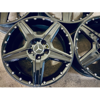 ALU KOLA RH MERCEDES SEAT 8X18 ET45 5X112 NB72.6 KROUŽKY NA 66.6 NEREZOVÉ ŠROUBY
