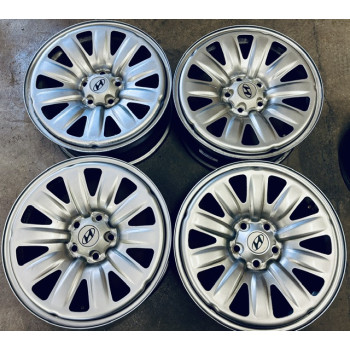 PLECHOVÉ HYBRIDNÍ DISKY BAZAR - HYUNDAI/KIA 7X17 ET51 5X1114,3 NB67 VELMI DOBRÝ STAV !!!