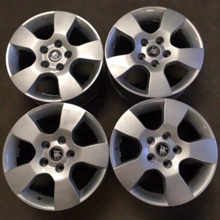 ALU KOLA BAZAR - SKODA OCTAVIA II 6,5X15 ET50 5X112 NB57.1 ORIG. 1Z0601025 DOBRÝ STAV!